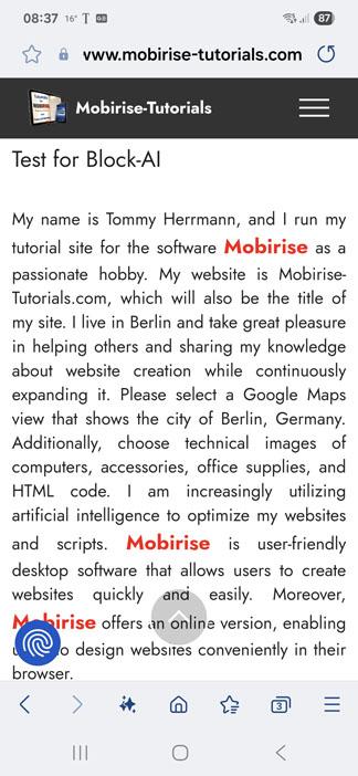 AI Bearbeitung Smartphone